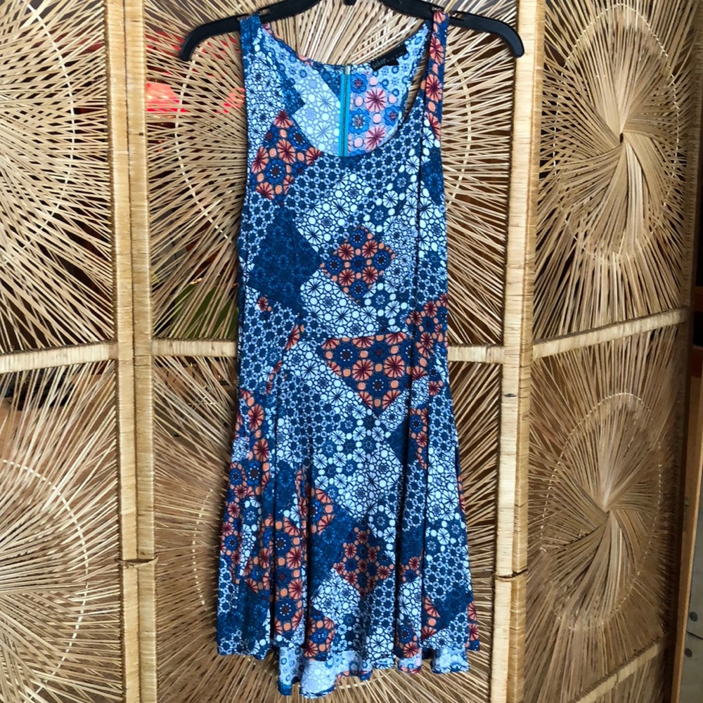 BeBop Floral Diamond Print Dress